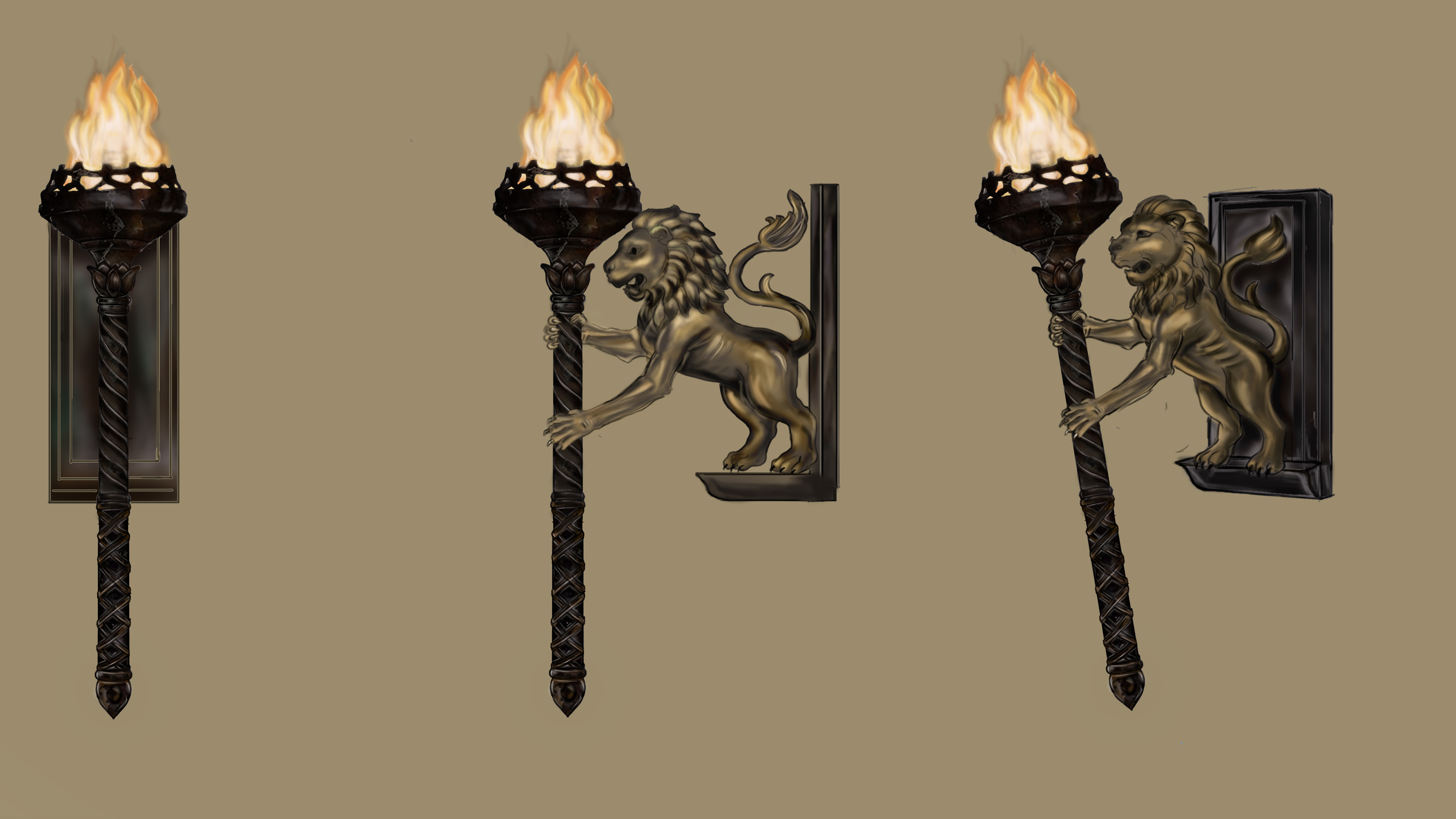 Temple Fire Torch